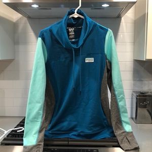 Pink brand ultimate cow neck pullover size large